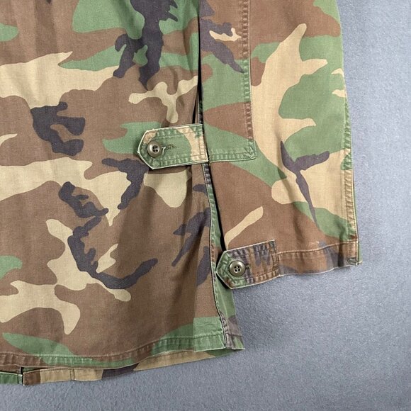 US Army Mens Small Regular USNG Camo Woodland Military Combat DD Patch Jacket - Picture 10 of 12